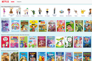 You can search through the KIDS section based on your favourite characters!
